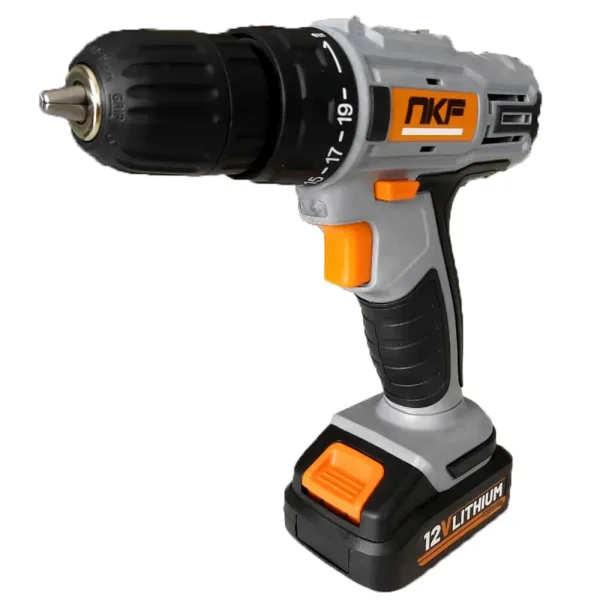 Kit 10 Furadeira Parafusadeira à Bateria 12V com Maletas e Acessórios FP12X50 NKF