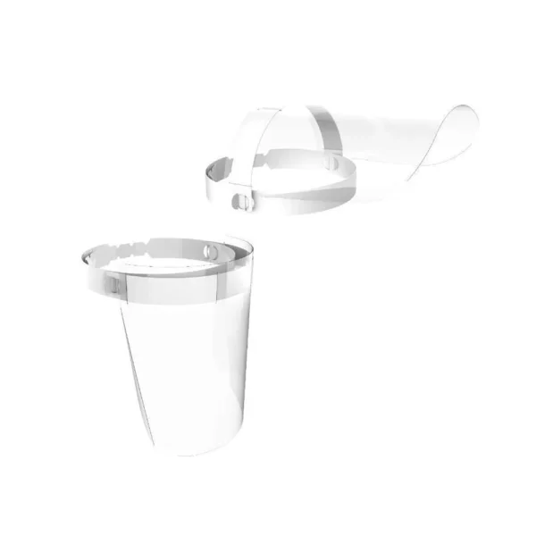 Kit 10 Máscaras Protetor Facial com Visor Transparente Face Shield