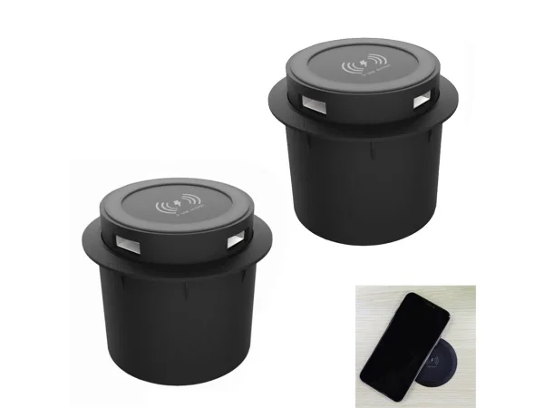 Kit 2 Carregadores de Celular sem Fio USB Wireless