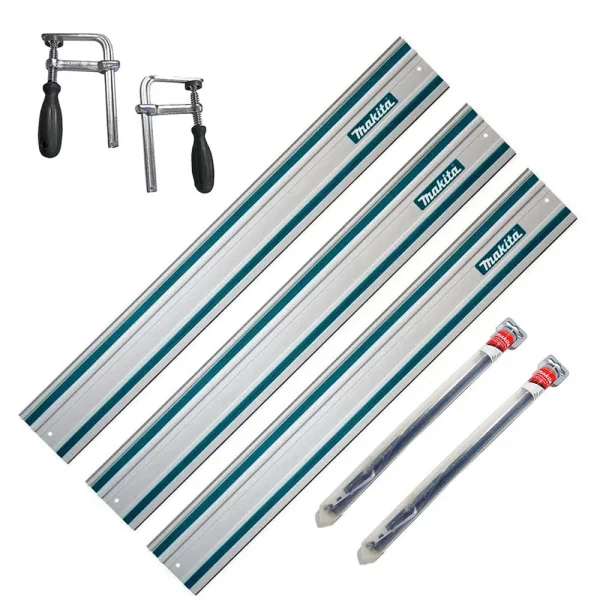 Kit 3 Trilhos 1 Metro e 2 Conectores e 2 Sargentos Makita