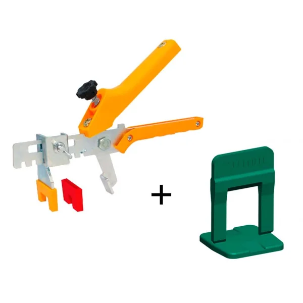 Kit Alicate para Nivelamento de Revest de Piso e Pct com 100 Espaçadores 20mm