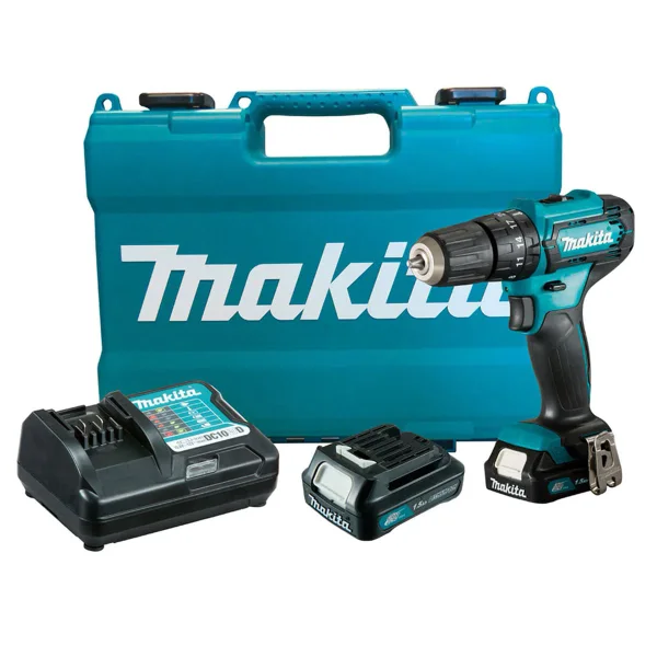 Kit Aspirador de Pó 12V CL106FDZW e Parafusadeira Furadeira 12V HP333DWYE Makita