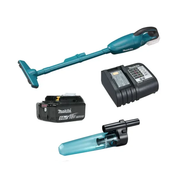 Kit Aspirador de Pó DCL180Z Makita e Bateria e Carregador e Conjunto de Ciclone