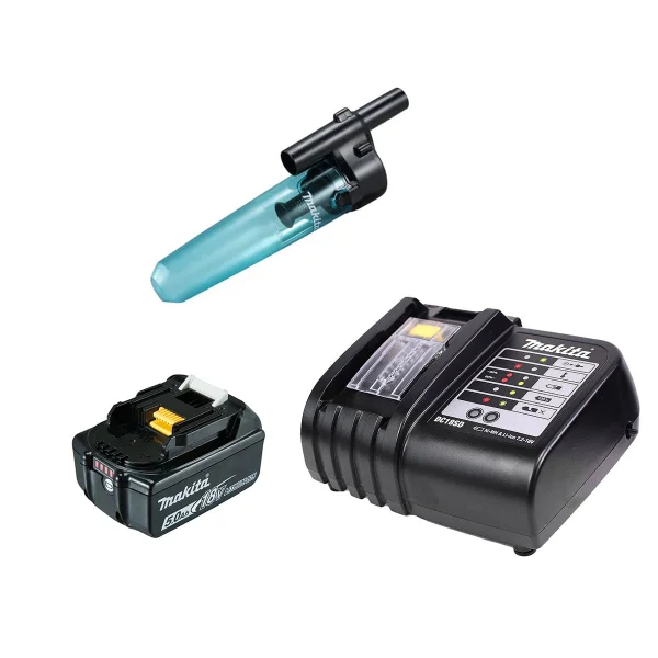 Kit Aspirador de Pó DCL180Z Makita e Bateria e Carregador e Conjunto de Ciclone