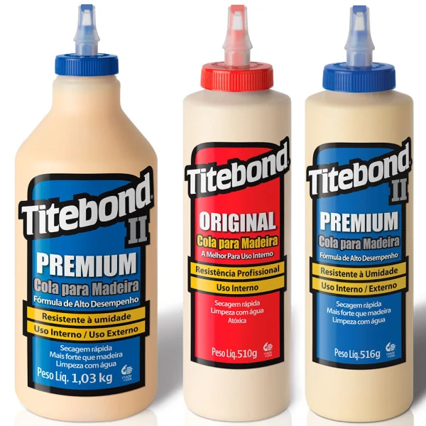 Kit Cola para Madeira Original e II Premium 473ml e II Premium 946ml Titebond