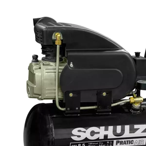 Kit Compressor de Ar CSI 85/25 Pratic Air Schulz e Jogo de Acessórios