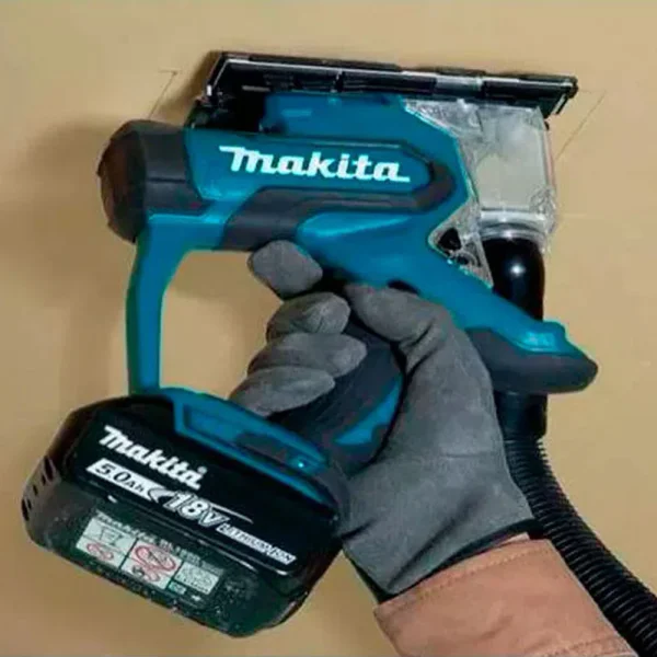 Kit Cortadora de Drywall Gesso SD100DZ Makita e Bateria 12V 1.5Ah e Carregador