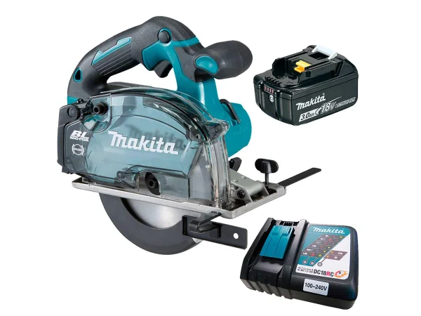 Kit Cortadora de Metais DCS553Z Makita e Bateria 18V e Carregador de Bateria