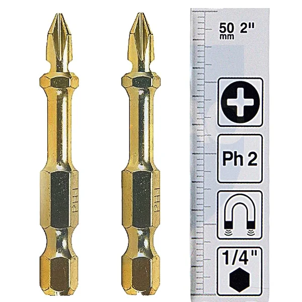 Kit de Bits de Torção Phillips PH2 com Adaptador Magnético B-42488 Makita