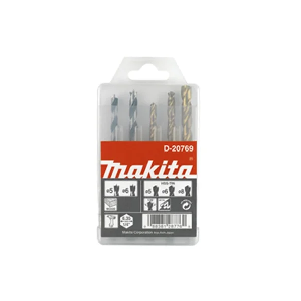 Kit de Brocas Sextavado 1/4 Pol 5 Peç D-20769 Makita