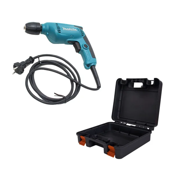 Kit Furadeira de 10mm 450 Watts 6413 Makita e Maleta