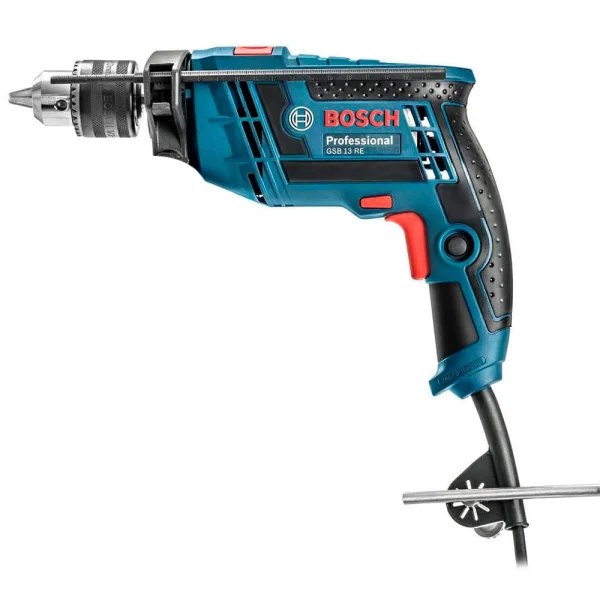 Kit Furadeira de Impacto 650W 13mm GSB 13 RE Bosch e 10 Brocas para Concreto