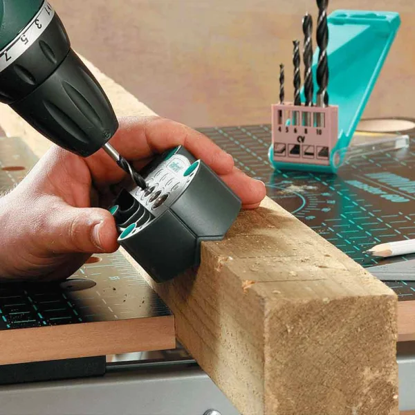 Kit Furadeira de Impacto BT-ID 710 Einhell e Gabarito para Furação Wolfcraft