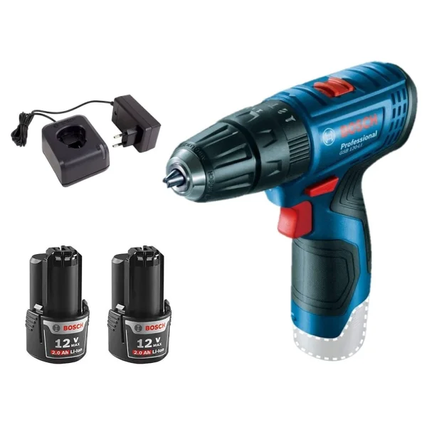 Kit Furadeira de Impacto GSB 120-LI e 2 Baterias Bosch