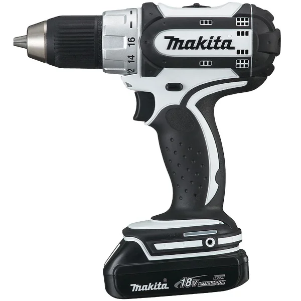 Kit Furadeira e Parafusadeira 18V BDF452 Makita e Maleta e Bateria e Carregador