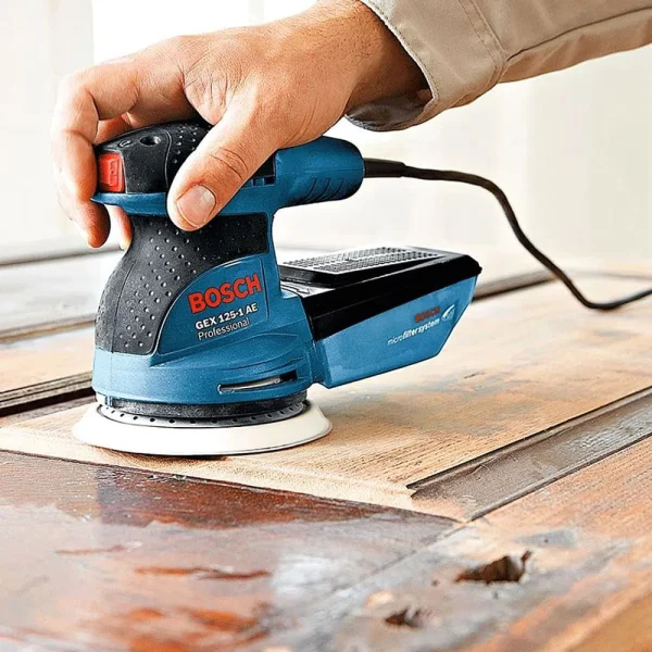 Kit Lixadeira Rotativa Excêntrica e Coletor GEX 125-1 AE Bosch e Lixa 150GR 110 Volts