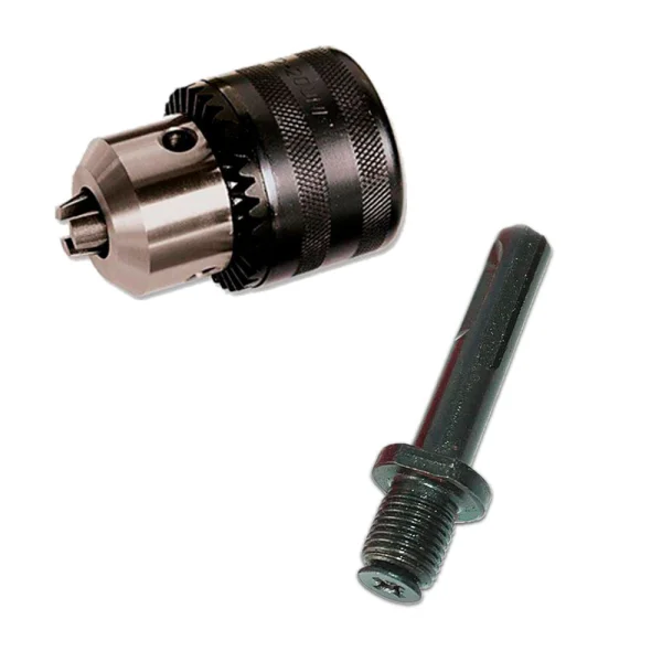 Kit Mandril 1/2 Pol com Chave e Adaptador e 2 Talhadeiras e Ponteira e 5 Brocas