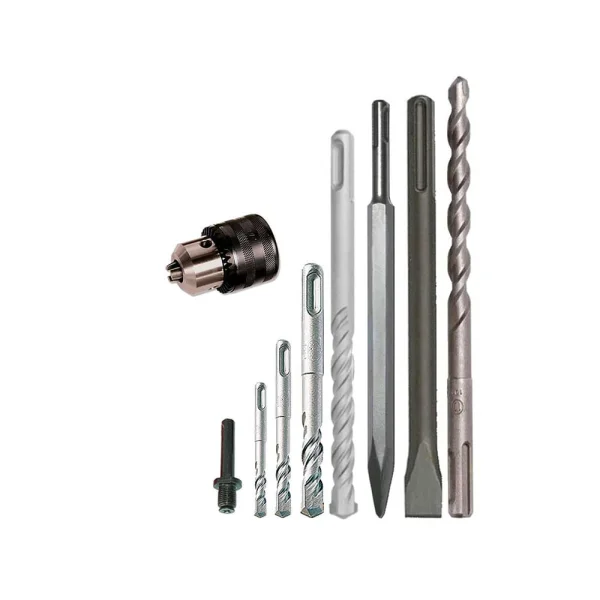 Kit Martelete 820W Bosch e 5Brocas Mandril Ponteira Talhadeira Adaptador