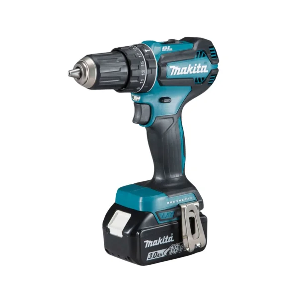 Kit Parafusadeira Furadeira de Impacto DHP485RF1J e Aspirador de Pó DCL180Z Makita