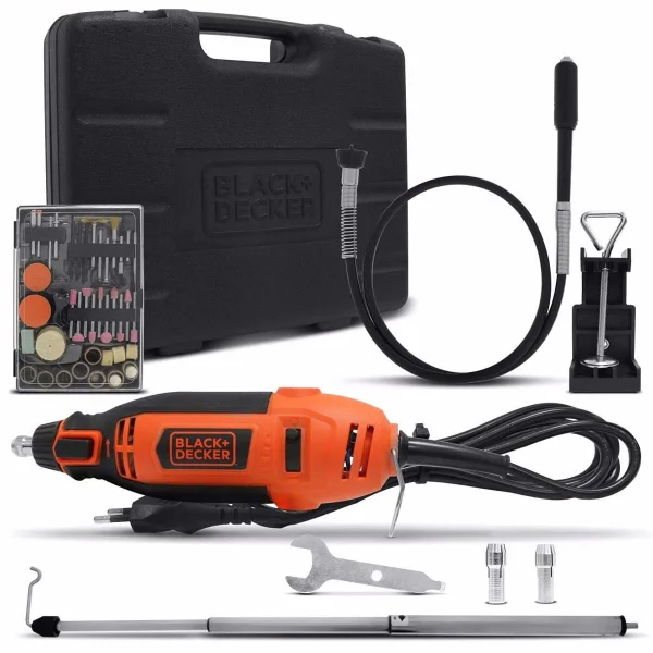 Kit Plaina Desengrosso Portátil DW733 DeWalt e Microrretífica com Controle 220 Volts