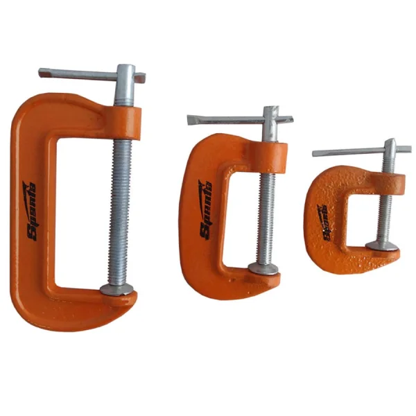 Kit Sargentos Grampo Tipo C 3 Peç 2067555 Sparta