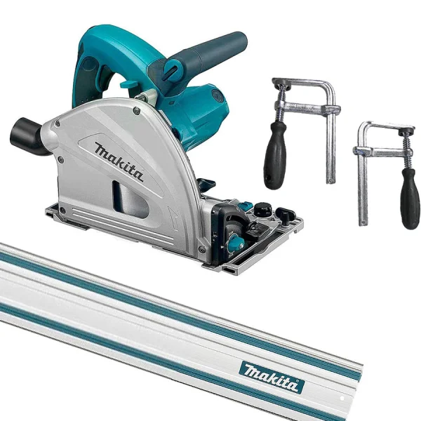 Kit Serra Circular 165mm SP6000 Makita e 1 Trilho 1.9 metros e 2 Sargentos