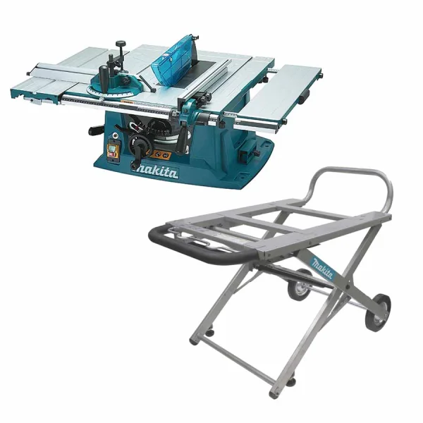 Kit Serra Circular de Bancada MLT100 e Carrinho de Base Regulável 194093-8 Makita
