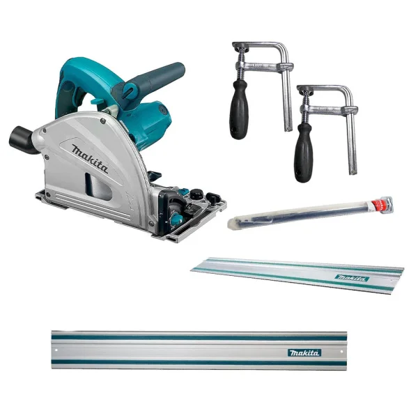Kit Serra Circular SP6000 Makita e 1Trilho 1.5 e 1.9m e 1Conector e 2Sargentos