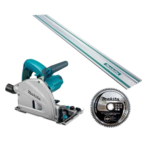 Kit Serra Circular SP6000 Makita e 1Trilho 1.5m e 2 Sargentos e 1Disco Serra 72T