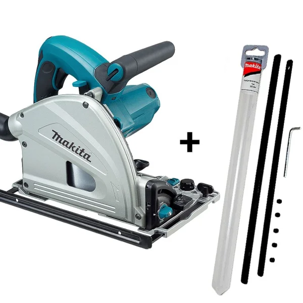 Kit Serra Circular SP6000 Makita e Conector de Trilho Guia