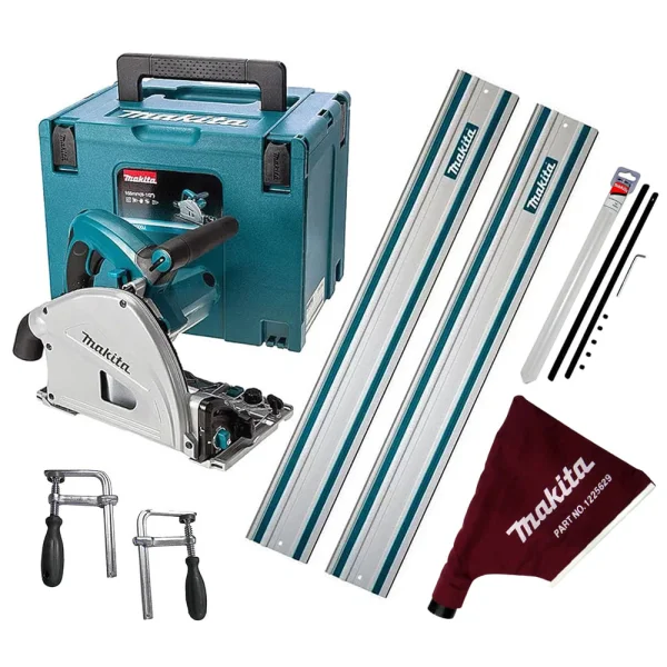Kit Serra Circular SP6000J Makita e 2Trilhos 1m e Conector e 2Sargentos Coletor