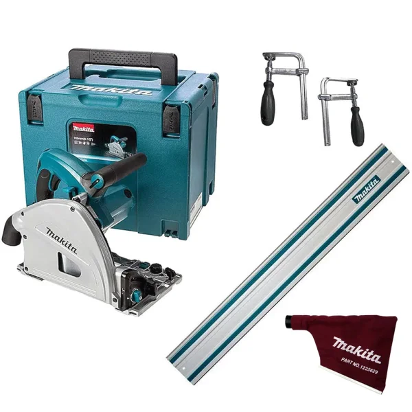 Kit Serra Circular SP6000J Makita e Trilho 3 Metros e 2 Sargentos e Coletor
