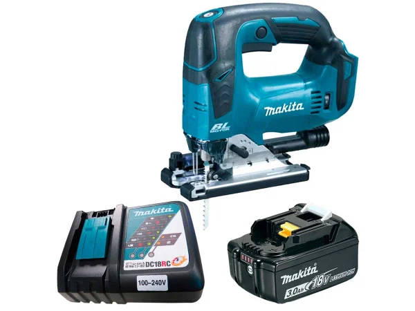 Kit Serra Tico Tico à Bateria DJV182Z Makita e Bateria 18V e Carregador