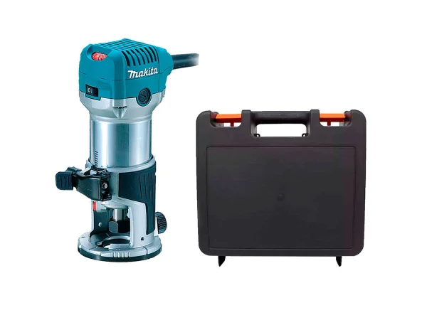 Kit Tupia Laminadora 6mm 710 Watts RT0700C Makita e Maleta para Ferramentas