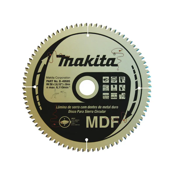 Lâmina de Serra 250X30mm 80 Dentes TCG B-49563 Makita