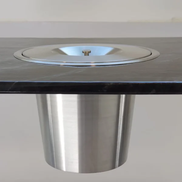 Lixeira de Embutir em Pia Aço Inox 3 litros EMB-03