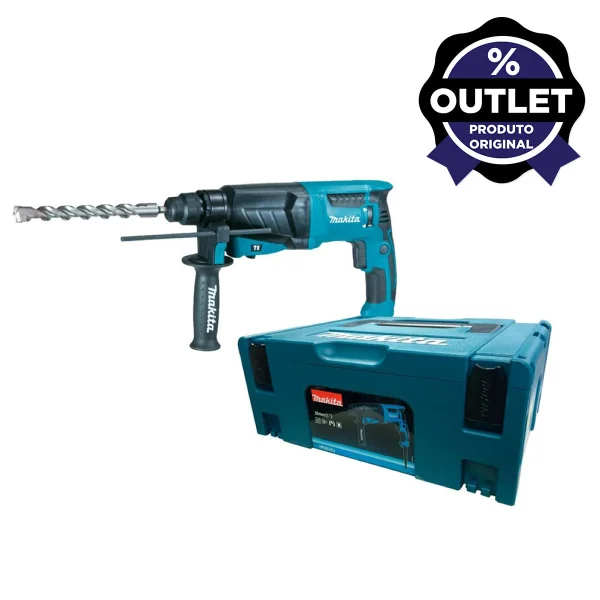 Martelete Combinado 26mm 830 Watts e Maleta para Transporte HR2630J Makita Outlet 220 Volts