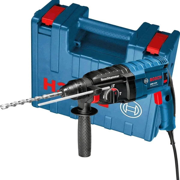 Martelete Rotativo Perfuração 820 Watts e Maleta GBH 2 24-D Bosch