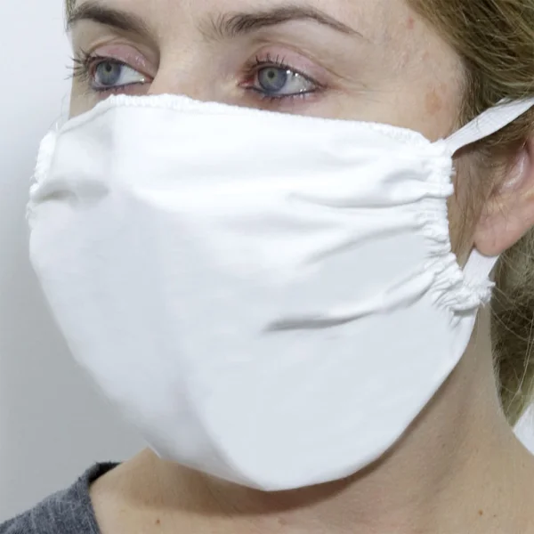 Máscara de Rosto Lavável Tecido Duplo em Algodão 5 Unidades