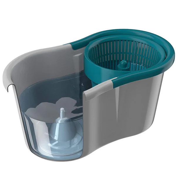 Mop Giratorio Flash Limp Fit 360 Spin Extensível 128m Microfibra Refil e Balde Outlet