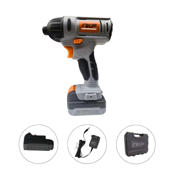 Parafusadeira de Impacto à Baterias 12V Encaixe Sextavado 1/4 Pol PI12X NKF