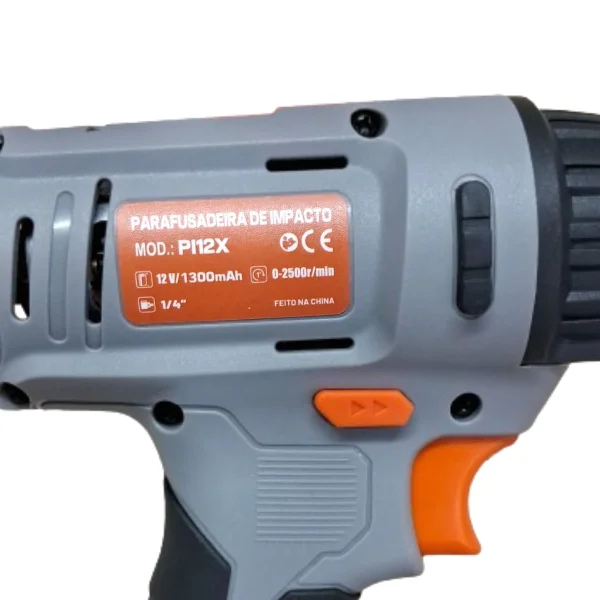 Parafusadeira de Impacto à Baterias 12V Encaixe Sextavado 1/4 Pol PI12X NKF