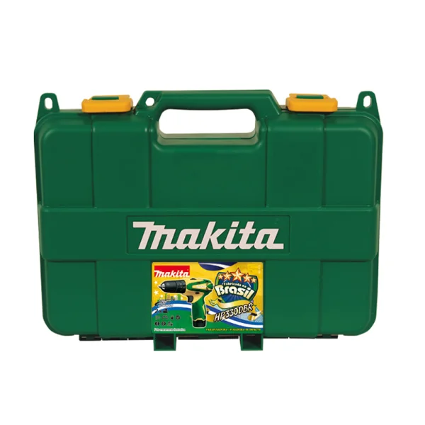 Parafusadeira Furadeira de Impacto 2 Baterias Maleta Acessórios HP330DBR Makita Bivolt
