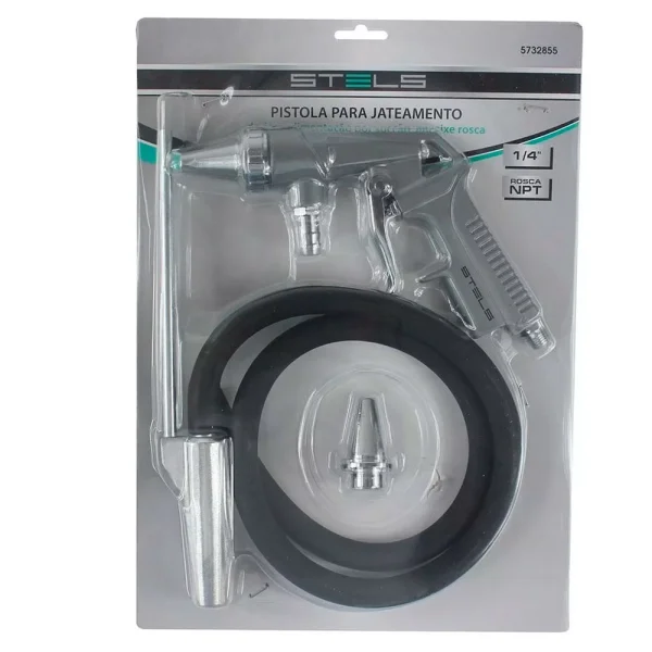 Pistola para Jateamento de Areia por Sucção Encaixe Rosca 1/4 NPT 5732855 Stels