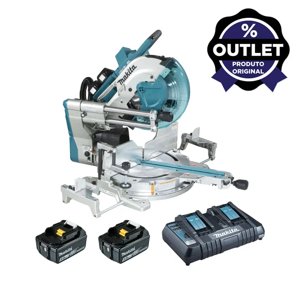 Serra Circular de Esquadria à Bateria 305mm DLS212PT2 Makita Outlet 220 Volts