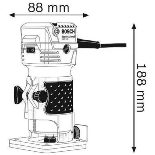 Tupia 550W GKF 550 Profissional Bosch