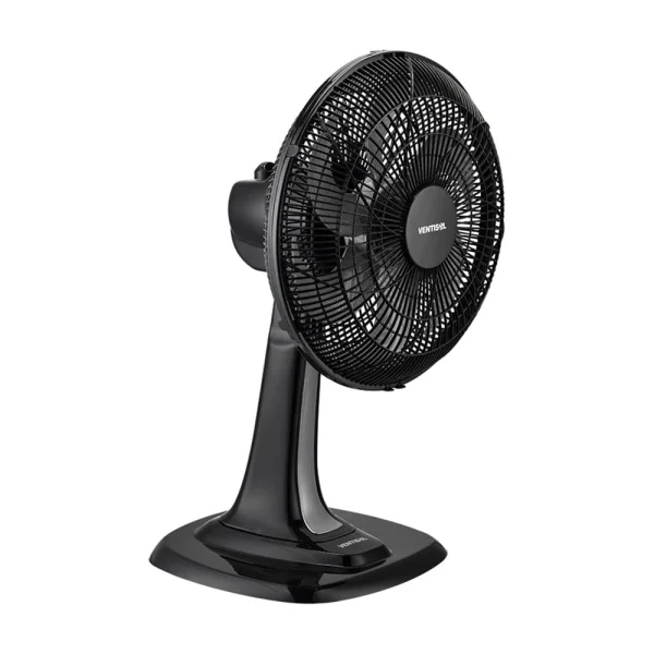 Ventilador de Mesa OSC Turbo 6 Pás 30cm Premium Preto Ventisol