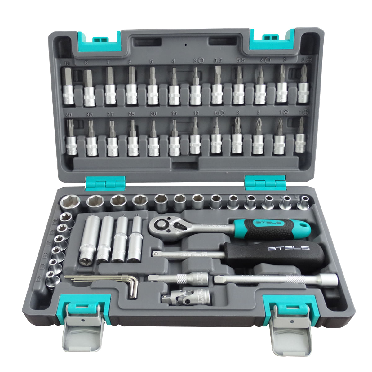 Kit de Ferramentas 1/4 CRV 1410155 Stels 57 Peç