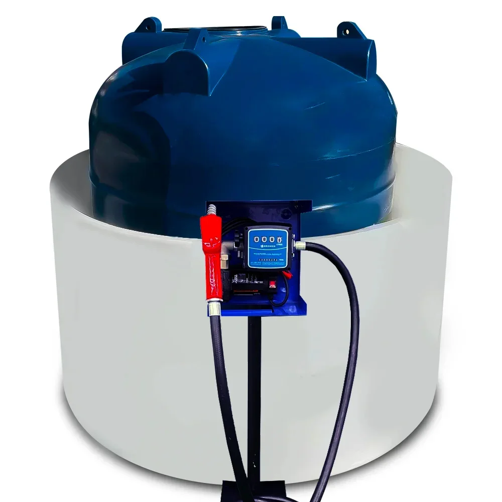Kit Bomba de Abastecimento de Diesel 220V 60LPM com Tanque de 5000 Litros e Bacia de Contenção - Bremen-TB5000