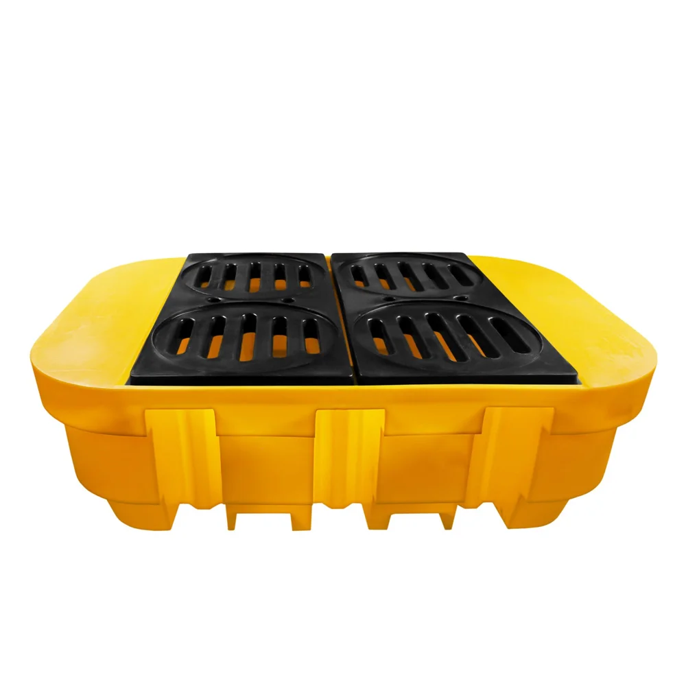 Bacia Pallet de Contenção 4 Tambor 1000 Litros com Tampa Removível